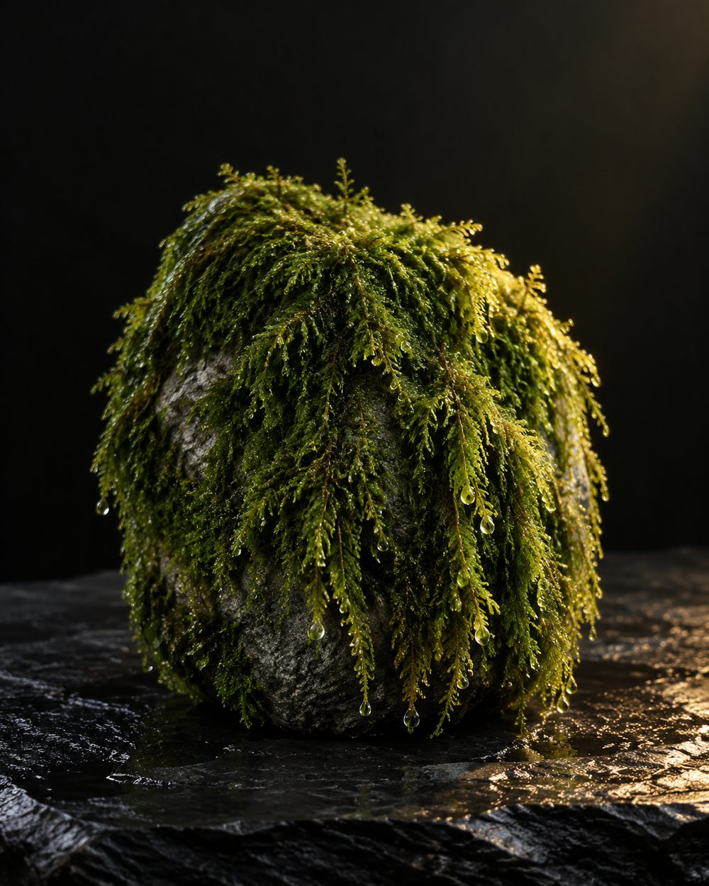 Weeping Moss on Stone