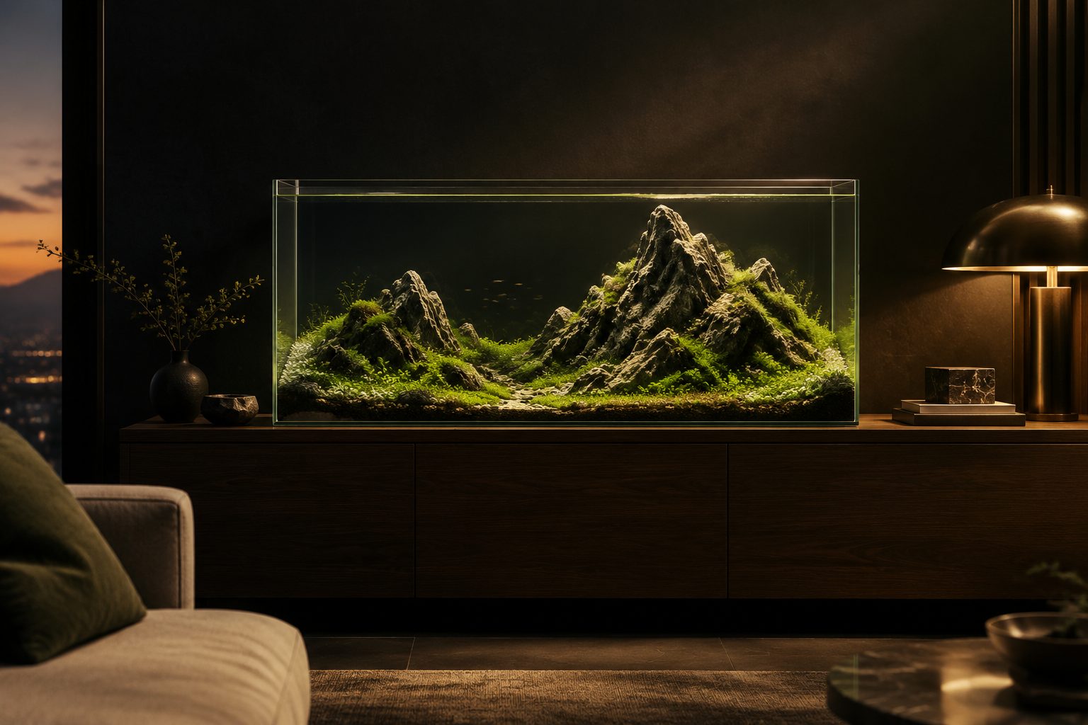 Cloud Rest — 90 cm iwagumi · private residence