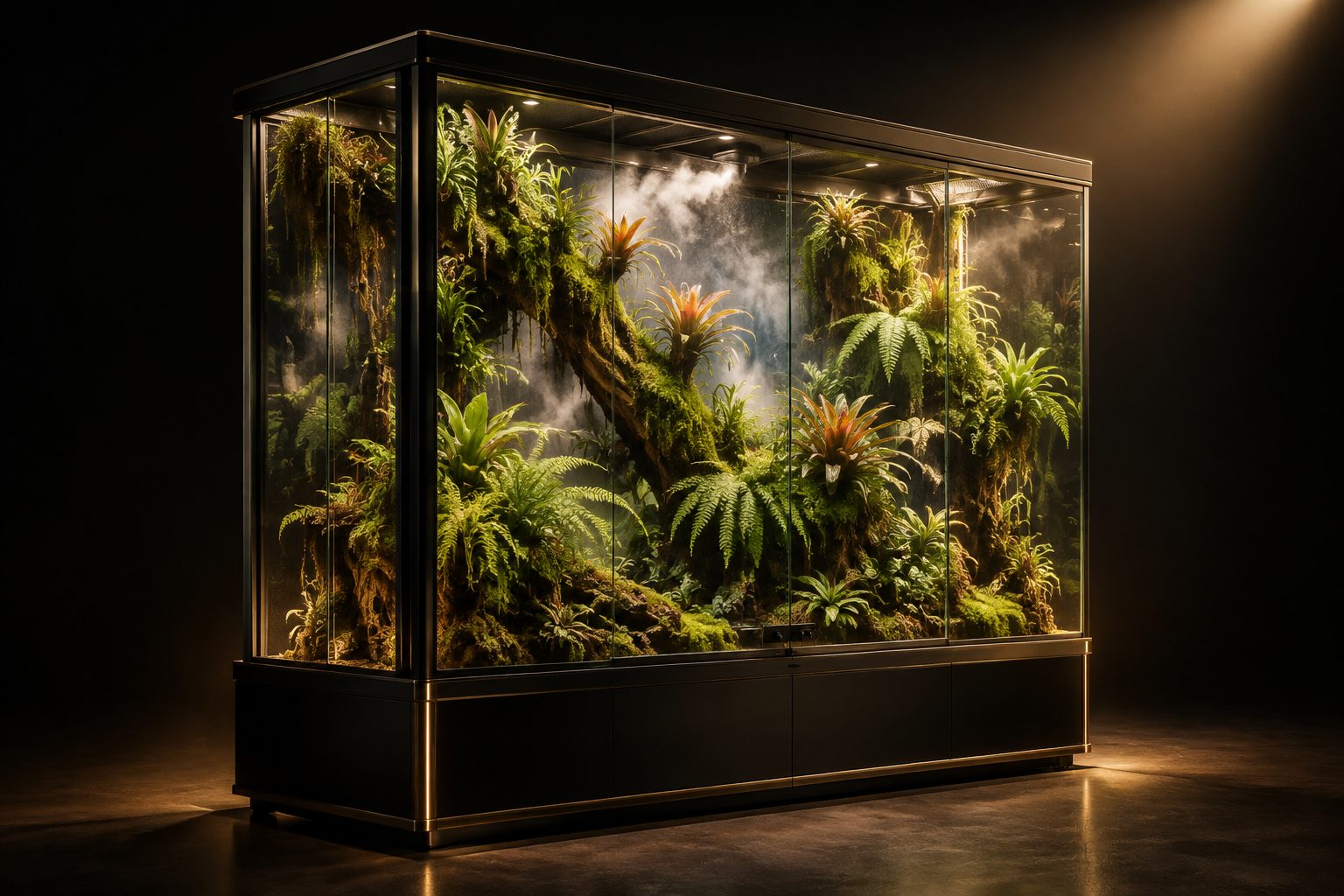 Rainroom — Rainforest terrarium · brand showroom